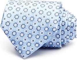 allbrand365 designer Floral Medallion Classic Tie, One Size, Light Blue - £35.03 GBP