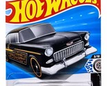 Hot Wheels &#39;55 Chevy Diecast Car, Rod Squad Series 3/10, 1:64 Scale - $9.57