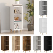 Modern Wooden 3-Tier Sideboard Bookcase Shelving Unit Storage Rack With Legs - £33.64 GBP+