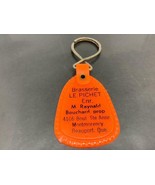 Vintage Promo Keyring BRASSERIE LE PICHET Keychain BEAUPORT QC Ancien Po... - £6.22 GBP