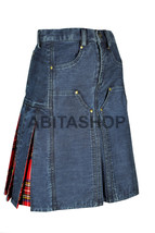 Denim Tartan Hybrid Pant Kilt - $1,116.56 MXN