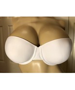 MAIDENFORM 38D Strapless White 38 D Underwire Lined 7955 Seamless Bra - £3.71 GBP