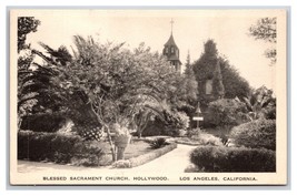 Hollywood Blessed Sacrament Church Los Angeles California CA UNP WB Postcard Z9 - £15.42 GBP