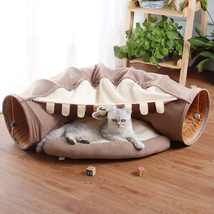 Pet Cats Tunnel Interactive Play Toy Mobile Collapsible Ferrets Rabbit Bed tunne - £53.59 GBP+