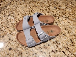 Birkenstock Arizona Sandals Girls 3 US 34 EU Blue Slides Kids Youth - £69.21 GBP