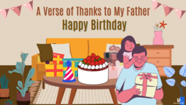 Ecard for Birthday - Title:  A Verse of Thanks to My Father - $1.99