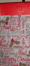 New Cynthia Rowley Table Runner 14x72&quot; Christmas Holiday Beaded Silver Red Green - £31.57 GBP