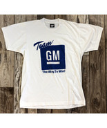 Team GM The Way Win T-Shirt White Screen Stars Best Vintage Single Stitc... - £31.13 GBP