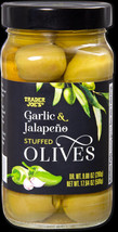 2-4 Jars of Trader Joe’s Garlic &amp; Jalapeño Stuffed Olives 17.64 oz Each Jar - £22.70 GBP+