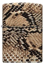 Zippo Lighter - Brown Snake Skin 540 Color Process - 48256 - £30.18 GBP