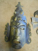 Outstanding MEXICAN Metal PRIMITIVE Wall MASK....18&quot; - £30.83 GBP