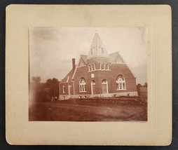 1900 Antique Photograph Christian Church Frankford Pike County Mo Building - £68.46 GBP