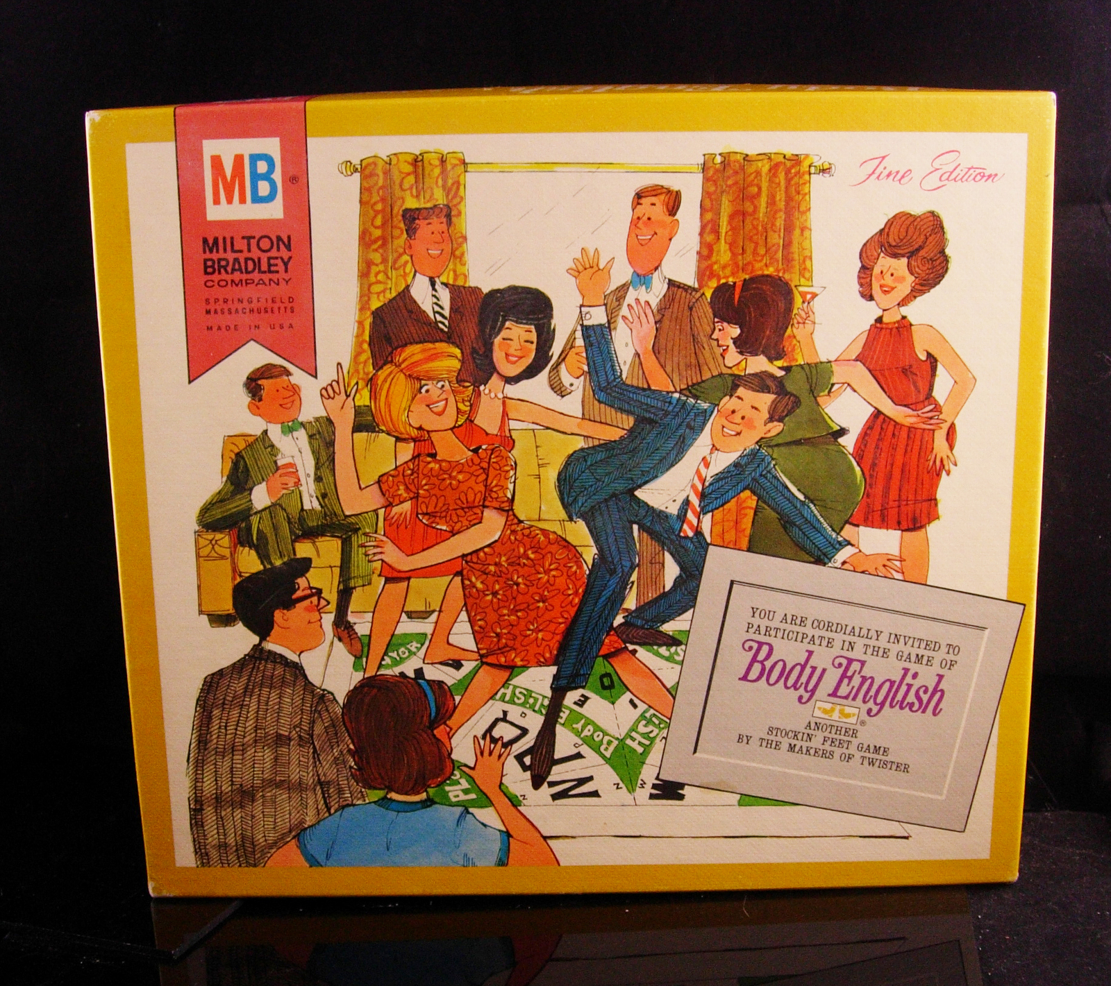 1967 Body English game - Like twister - all original - Milton Bradley -vintage b - $30.00