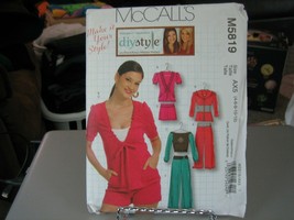 McCall's M5819 Misses Jacket, Tops, Shorts & Pants Pattern - Sz 4-12 Bust 34-38 - $8.02