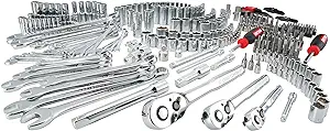 CRAFTSMAN Mechanic Tool Set, 1/4 in, 3/8 in, and 1/2 in Drive, Includes ... - $558.99