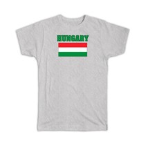 Hungary : Gift T-Shirt Flag Chest Hungarian Country Expat Patriotic Flags Travel - £14.46 GBP