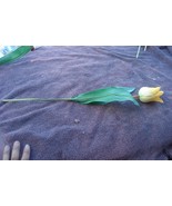 Gently Used Plastic and Cloth Tulip - GREAT FOR FALL CRAFTS - VGC - YELL... - £3.10 GBP