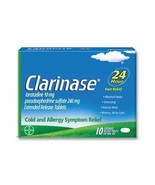 3 PACK Clarinase Tablet 10 TABLETS , Allergic Rhinitis , Utricaria TRACK... - $60.88