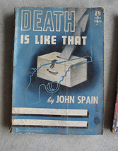 Vintage 1943 Pulp Softcover Book - Death is Like That by John Spain - £13.16 GBP