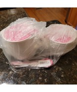 Tupperware 2309 &amp; 2310 Hot Pink Sugar Creamer Spoons Set New - $660.89 MXN