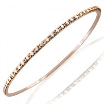 1.75CT Diamant Éternité Empillable Bracelet à Enfiler Femmes 14k or Rose - £2,469.68 GBP