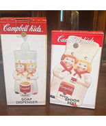 Campbell&#39;s Soup Vintage Soap Dispenser &amp; Spoon Rest 1998 New Benjamin&amp;Me... - €24,07 EUR