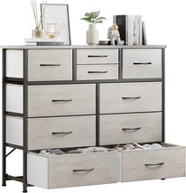 The Lumtok 10-Drawer Dresser, Fabric Storage Dresser Drawers For Bedroom, - £109.47 GBP