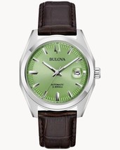 Bulova Automatic Surveyor Green Dial Sapphire Crystal Men&#39;s Watch 96B427 - $329.95