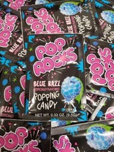 24 Pop Rocks Candy Blue Razz 0.33oz Bulk 24 Count Popping Candy - £17.25 GBP
