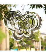 3D Rotating Butterfly Wind Spinner, Garden Hanging Décor, Outdoor Balcon... - £23.59 GBP