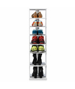 Wooden Shoes Storage Stand 7 Tiers Shoe Rack Organizer Multi-shoe Rack S... - £81.41 GBP