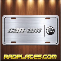 CAN AM Inspired art simulated brushed aluminum vanity license plate tag New - £15.40 GBP