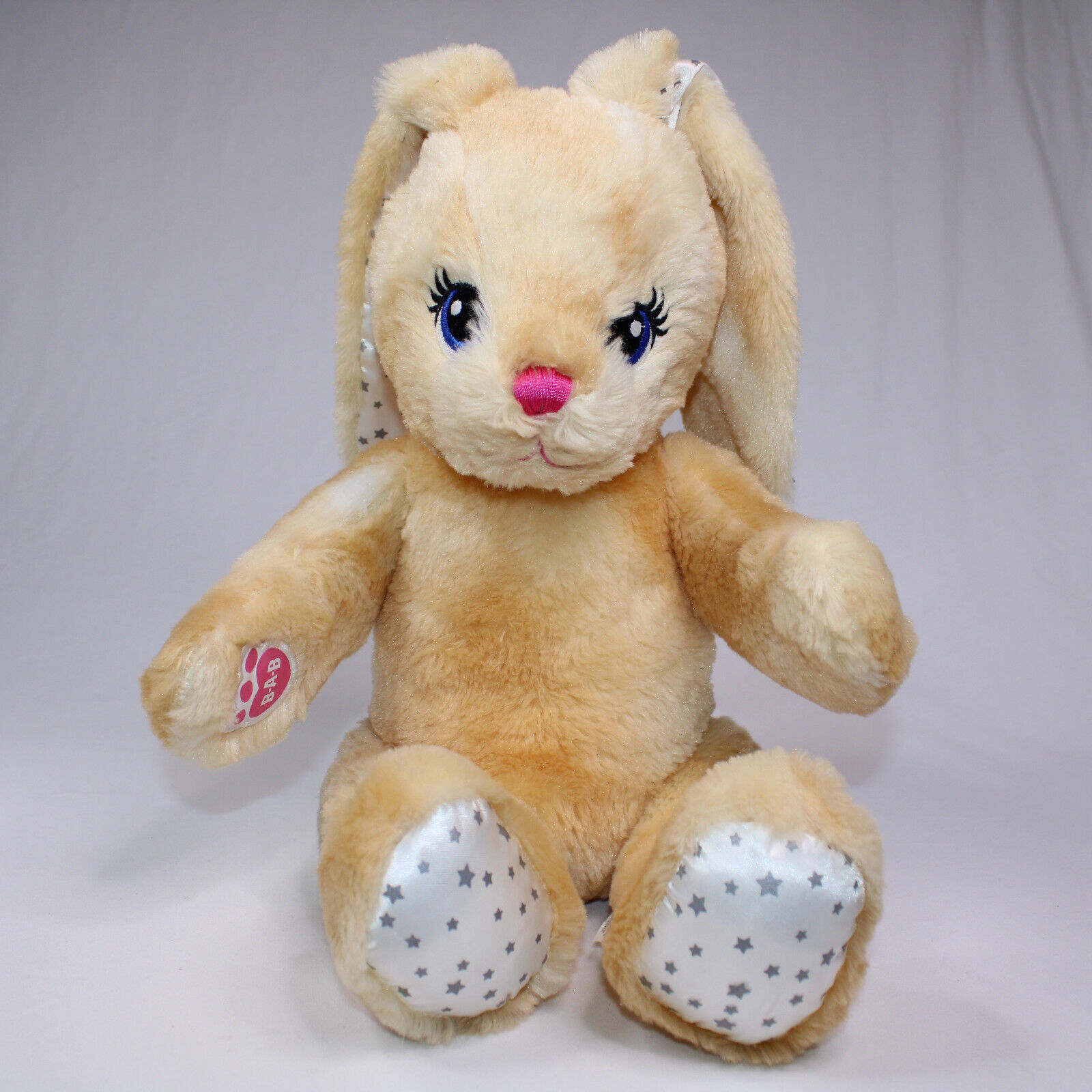 Build A Bear Bunny Rabbit Jointed Libs Moves Stars Plush Stuffed Animal Toy BABW - $11.64