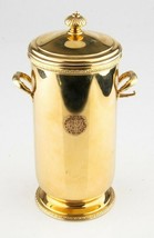 Cartier Solid 14k Yellow Gold and Glass Very Rare Vintage Lidded Ice Bucket - £69,916.51 GBP