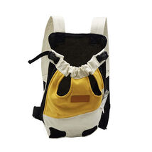 Anywags Pet Carrier Yellow White Medium Denim Breathable Travel Backpack... - $41.90
