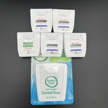 5 LOT Listerine REACH Waxed Dental Floss Unflavored 55 Yards 1 Signature... - £10.97 GBP