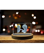 LED Base included | Third Month Foetus 3D Engraved Crystal Pregnancy Gift - $36.60 CAD+