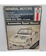 GM 1988-95 Buick Regal Lumina Monte Carlo Grand Prix Haynes Repair 38010... - £6.08 GBP