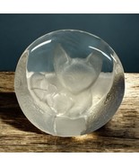 Vtg 24% Lead Crystal Cat 3” Paperweight Yugoslavia by Zajecar Kitten wit... - $22.92 CAD