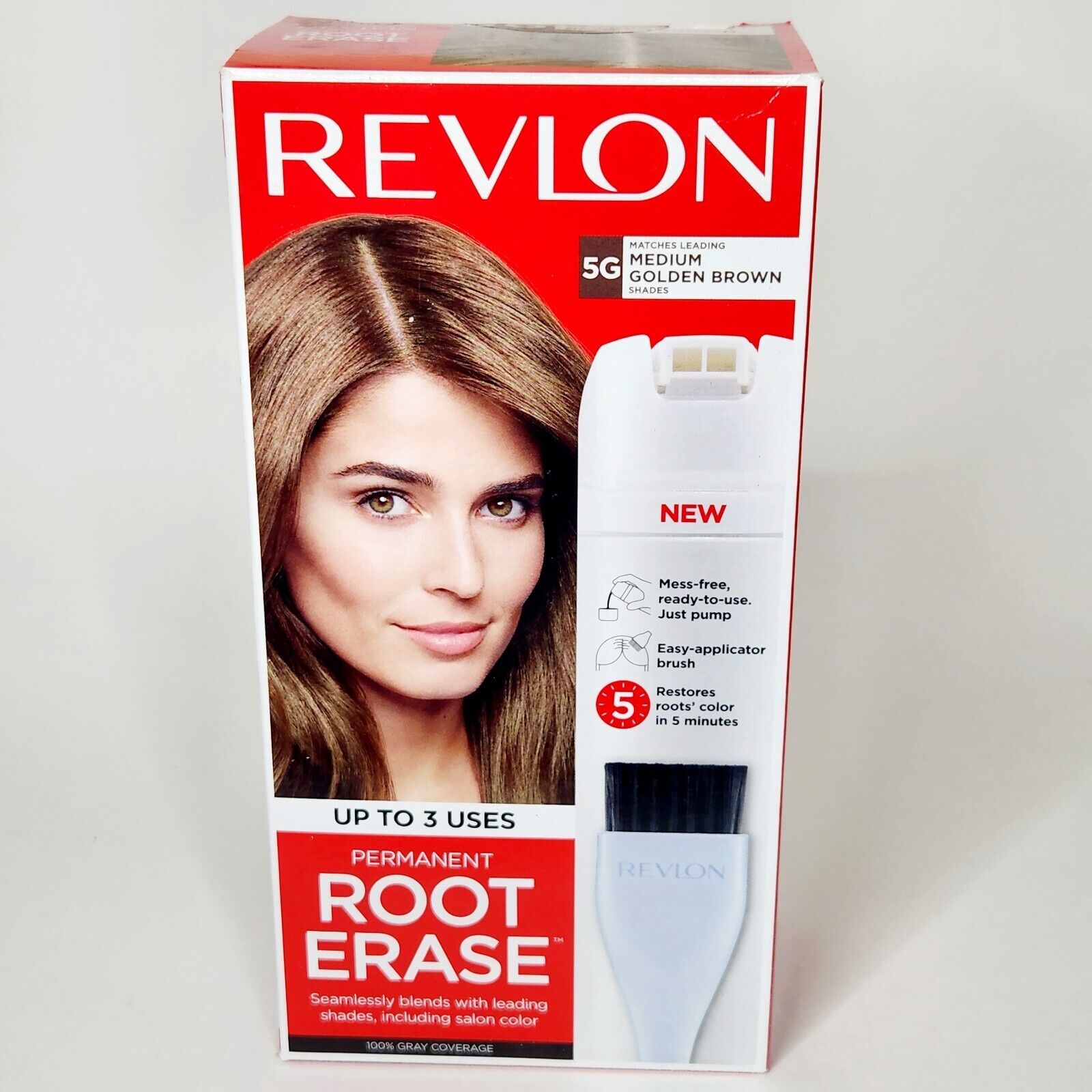Revlon Root Erase Medium Golden Brown 5G Permanent Hair Color - Hair Color