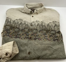 Woolrich John Rich And Brothers Button Down Shirt Mens XL Gray Cotton Sc... - £16.35 GBP