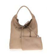 Gianni Chiarini Italian Made Beige Pebbled Leather Oversize Slouchy Hobo... - $5,488.45 MXN