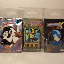 Mega Man Classic X &amp; Battle Network Enamel Pins Bundle Official Capcom Badges - £25.11 GBP