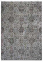 2&#39; X 4&#39; Silver Damask Area Rug - £84.26 GBP