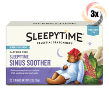 3x Boxes Celestial Sleepytime Sinus Soother Herbal Tea | 20 Bags Each | ... - £20.38 GBP