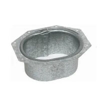 Gutter Outlet Tube K-Style 2" x 3" oval flange, Galvanized Steel, Amerim... - $0.99