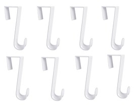 8-Pack Over the Door Hooks – 4.5&quot; Plastic Hangers for Towels &amp; Clothes, ... - €9,27 EUR