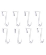 8-Pack Over the Door Hooks – 4.5&quot; Plastic Hangers for Towels &amp; Clothes, ... - $14.81 CAD