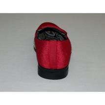 Men Formal shoes After midnight Velvet silver Crystal Slip on 6715 Red/Silver image 7
