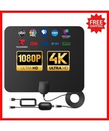 Indoor TV Antenna with 900 Mile Range &amp; Signal Amplifier - 16FT Cable - $44.06 CAD